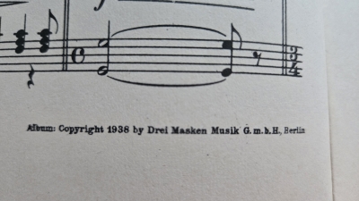 ie Oper im Heim II, Copyright 1938